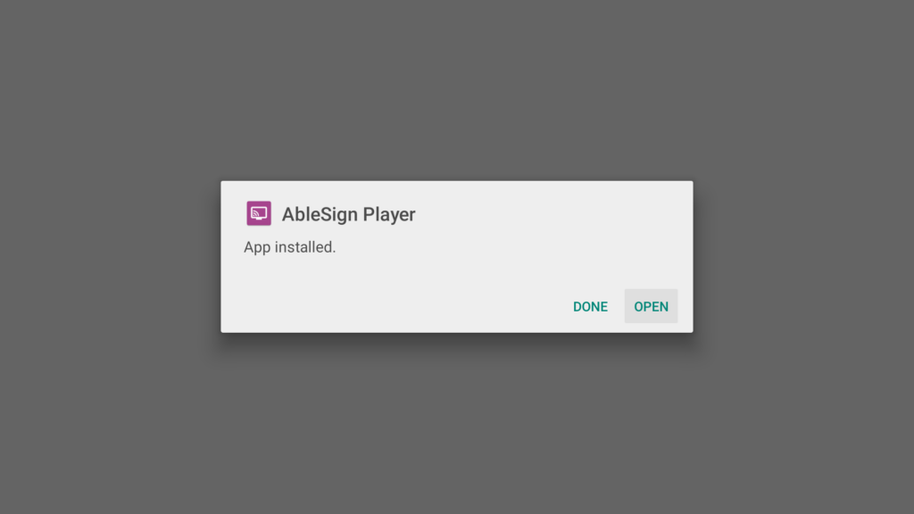 androidtv signage app
