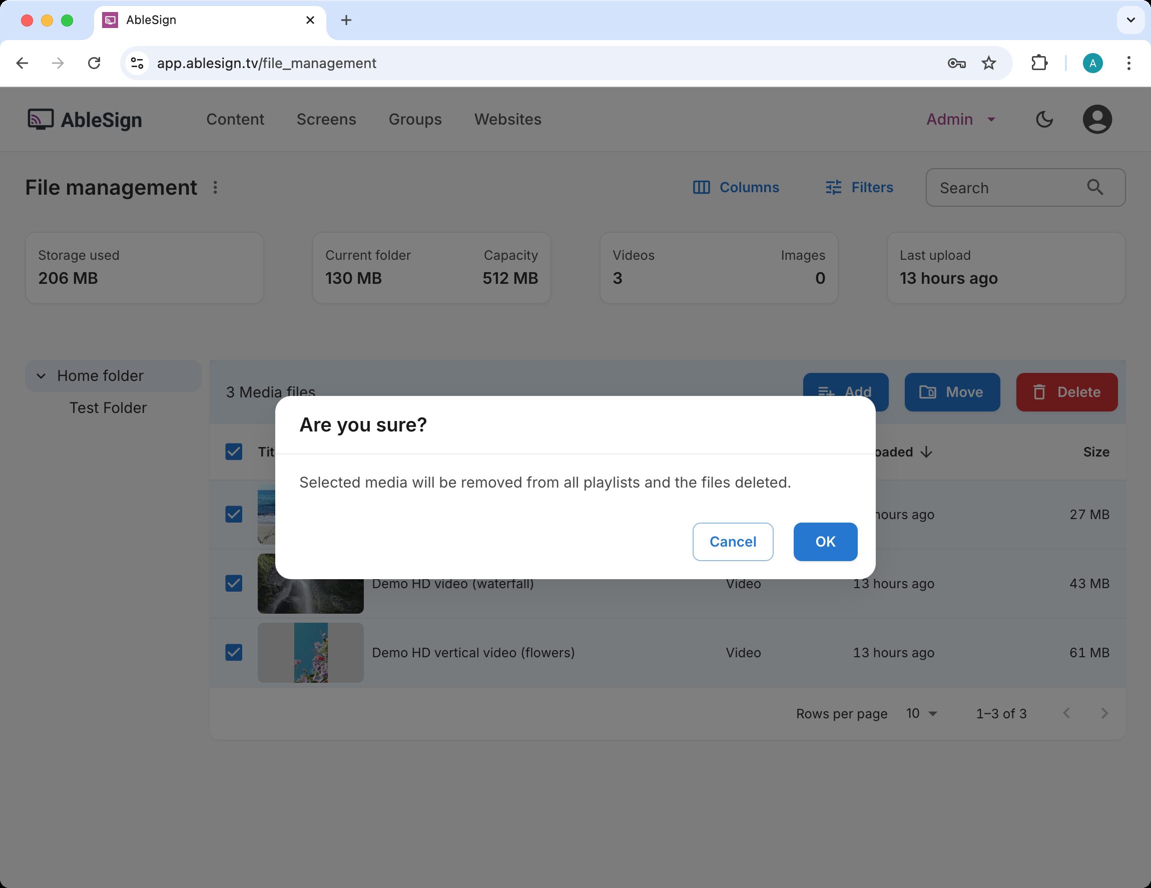 bulk delete files
