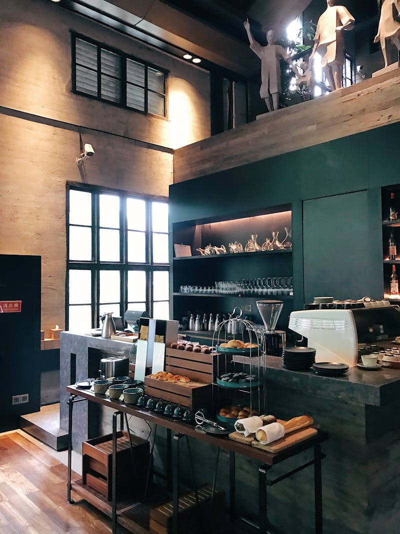 Cafe counter interior