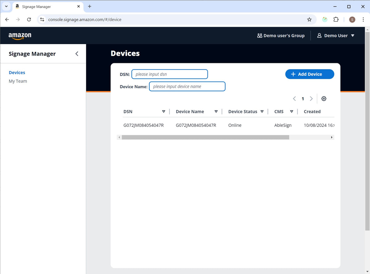 signage stick device added